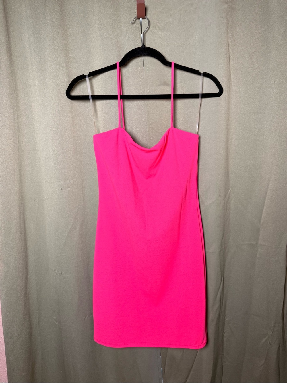 Charlotte Russe Hot Pink Cowl Neck Mini Dress